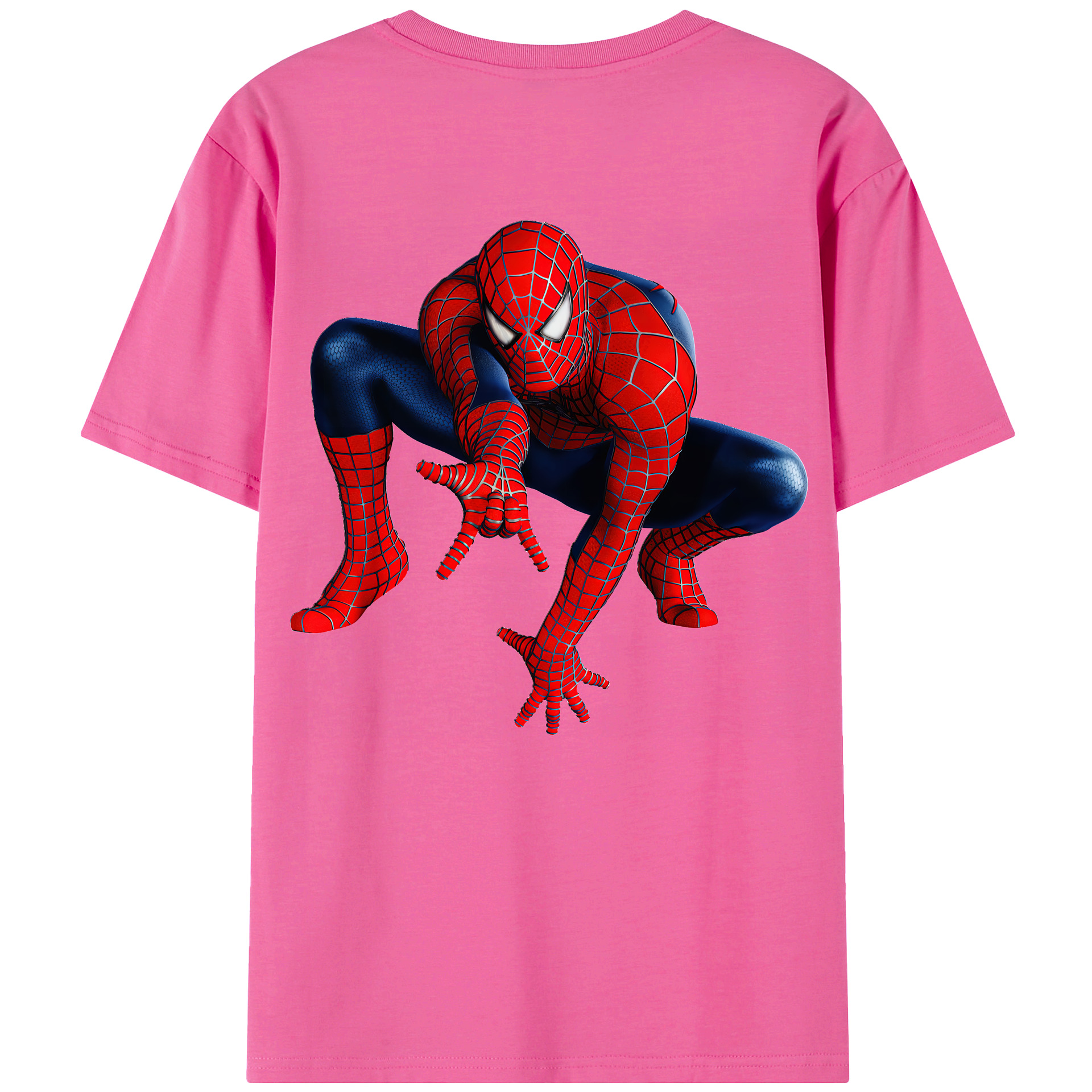 （画像用） Spider Man スパイダーマン レディース半袖Tシャツ(バックプリント)